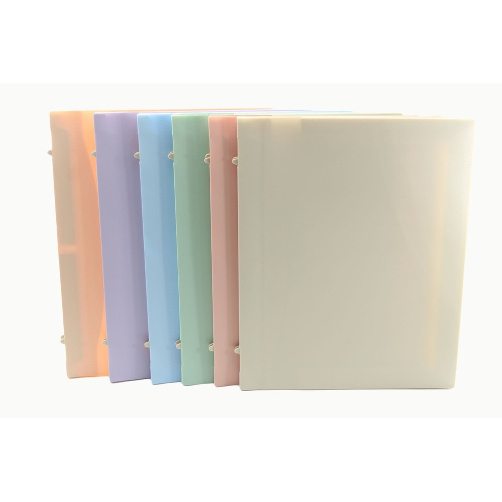 Pastel Expanding File Folders Set with Dividers and Labels Multi Color 6 Pack